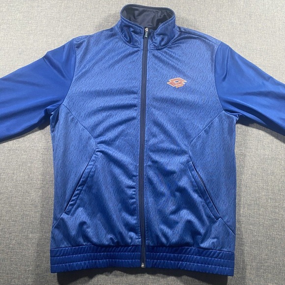 LOTTO Italian Sports Design Full-Zip Track Jacket Mens‎ Size XL Blue Polyester - Picture 1 of 9